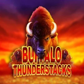 Buffalo Thunderstacks slot logo by Amatic Industries at SkyHills Casino