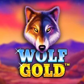 Wolf Gold slot logo by Pragmatic Play at SkyHills Casino