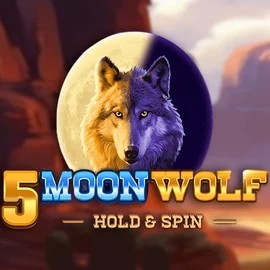 5 Moon Wolf slot icon by Apparat Gaming, available at SkyHills Casino