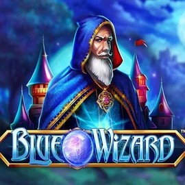 Blue Wizard logo by Quickspin at SkyHills Casino