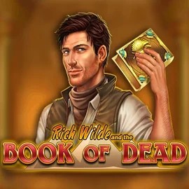 Book of Dead slot logo by Play’n GO at SkyHills Casino