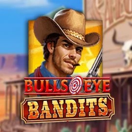 Bulls Eye Bandits slot logo by Origins at SkyHills Casino