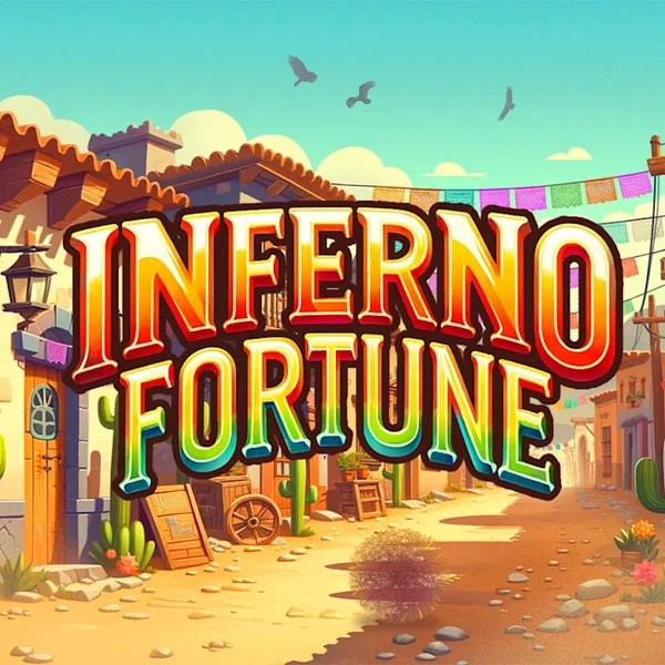 Inferno Fortune slot logo by Atomic Slot Lab at SkyHills Casino