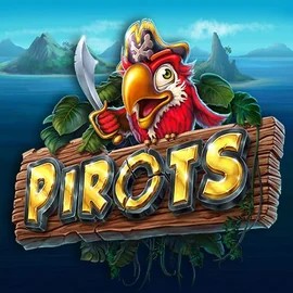 Pirots slot logo by ELK Studios at SkyHills Casino