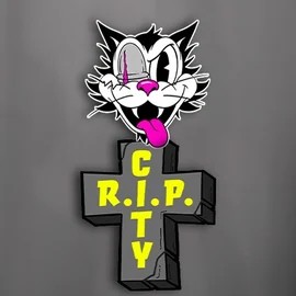 RIP City slot logo by Hacksaw Gaming at SkyHills Casino