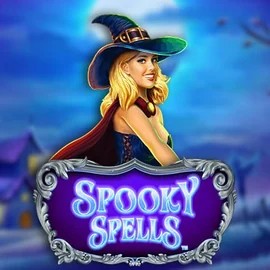 Official Slots logo: Spooky Spells by Novomatic at SkyHills Casino