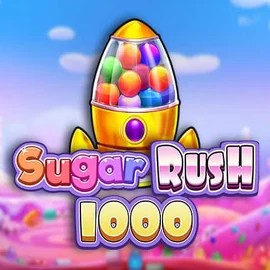 Sugar Rush 1000 logo – Slots by Pragmatic Play at SkyHills Casino