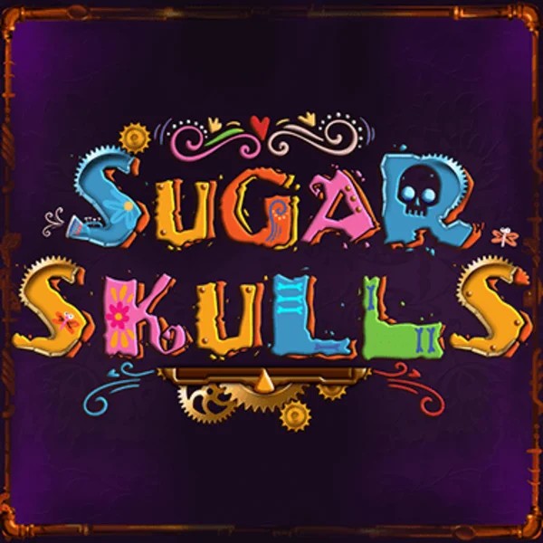 Official Slots logo: Sugar Skulls by Booming Games at SkyHills Casino