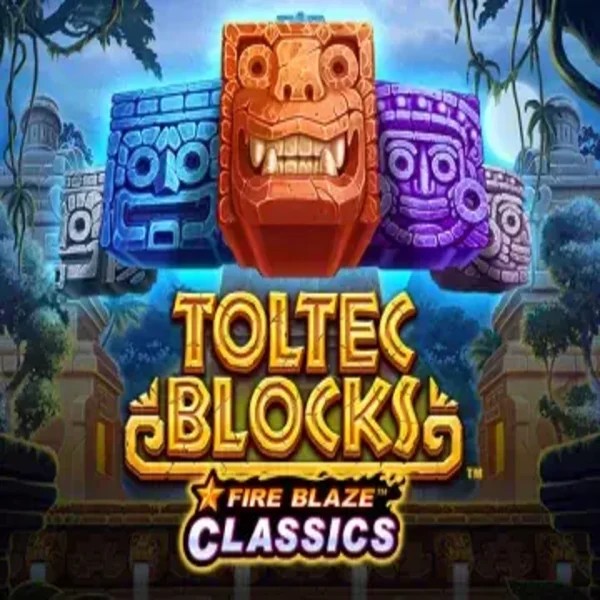Fire Blaze: Toltec Blocks logo – Slots by Rarestone Gaming at SkyHills Casino