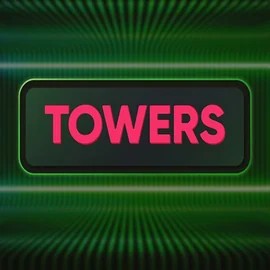 Towers slot logo by Turbo Games at SkyHills Casino